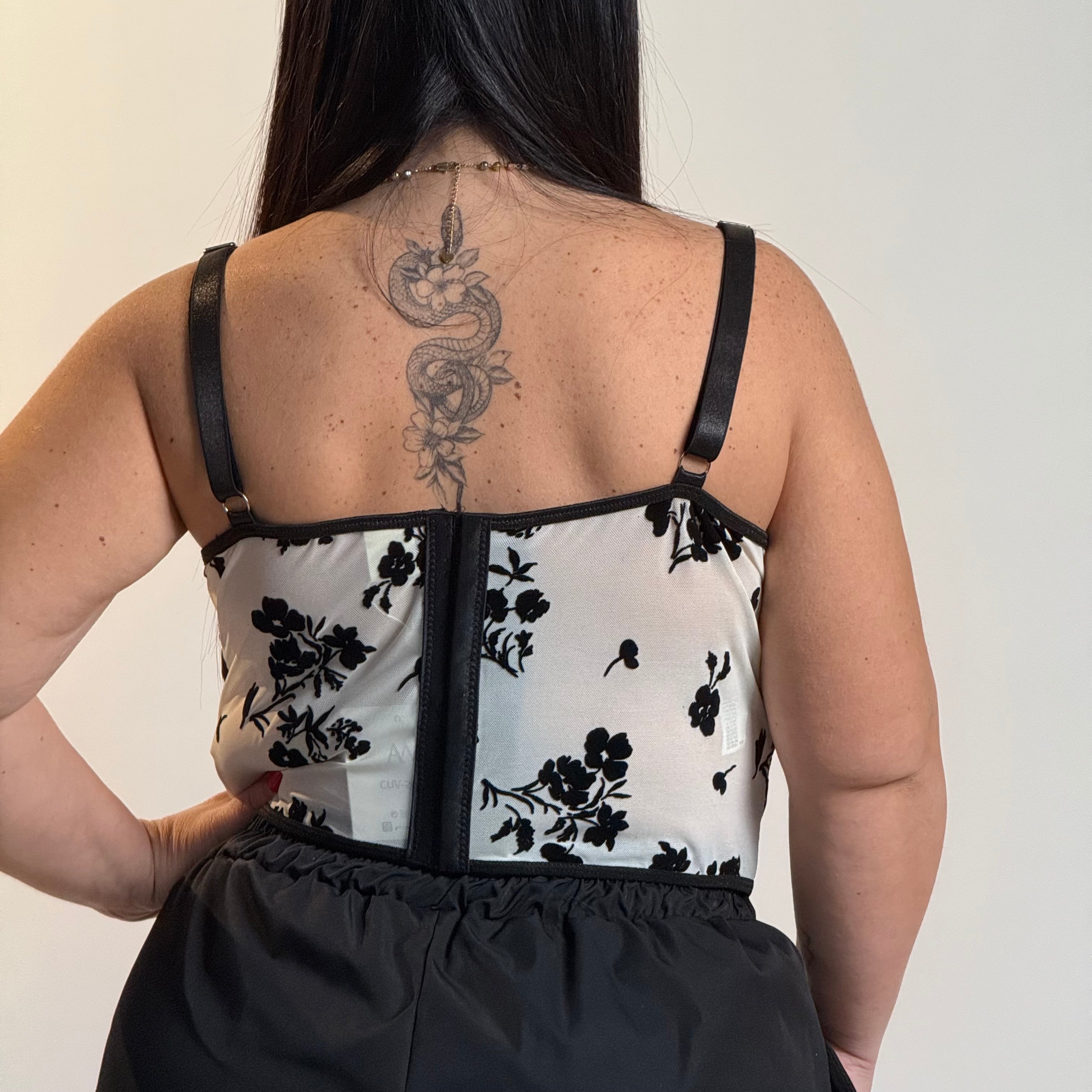 Top corsetto Fiori