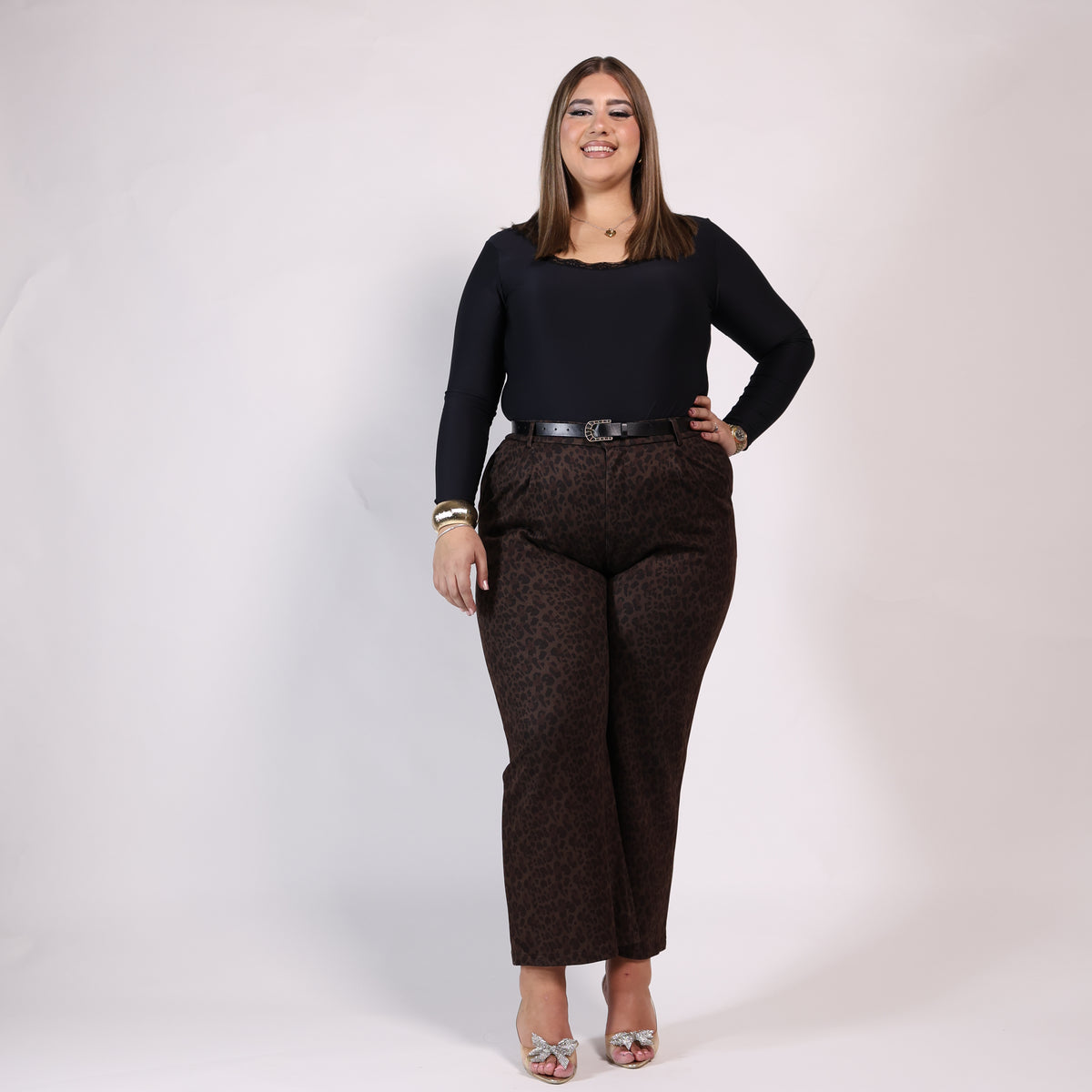 Pantalone Animalier 💕(marrone )