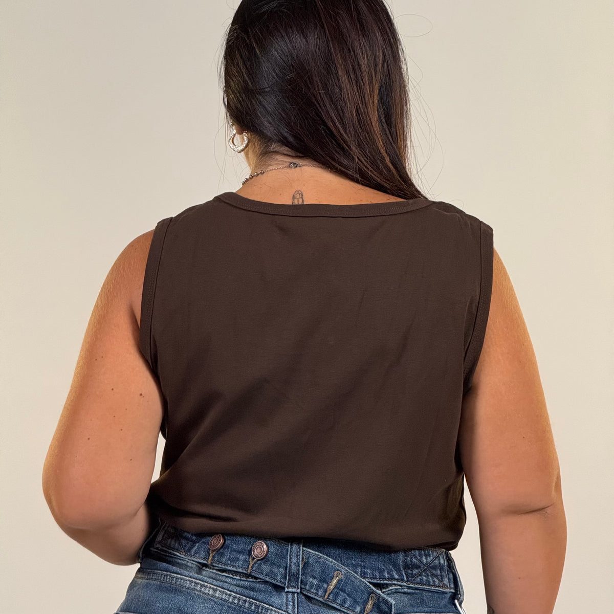 Jeans con Cintura Posteriore