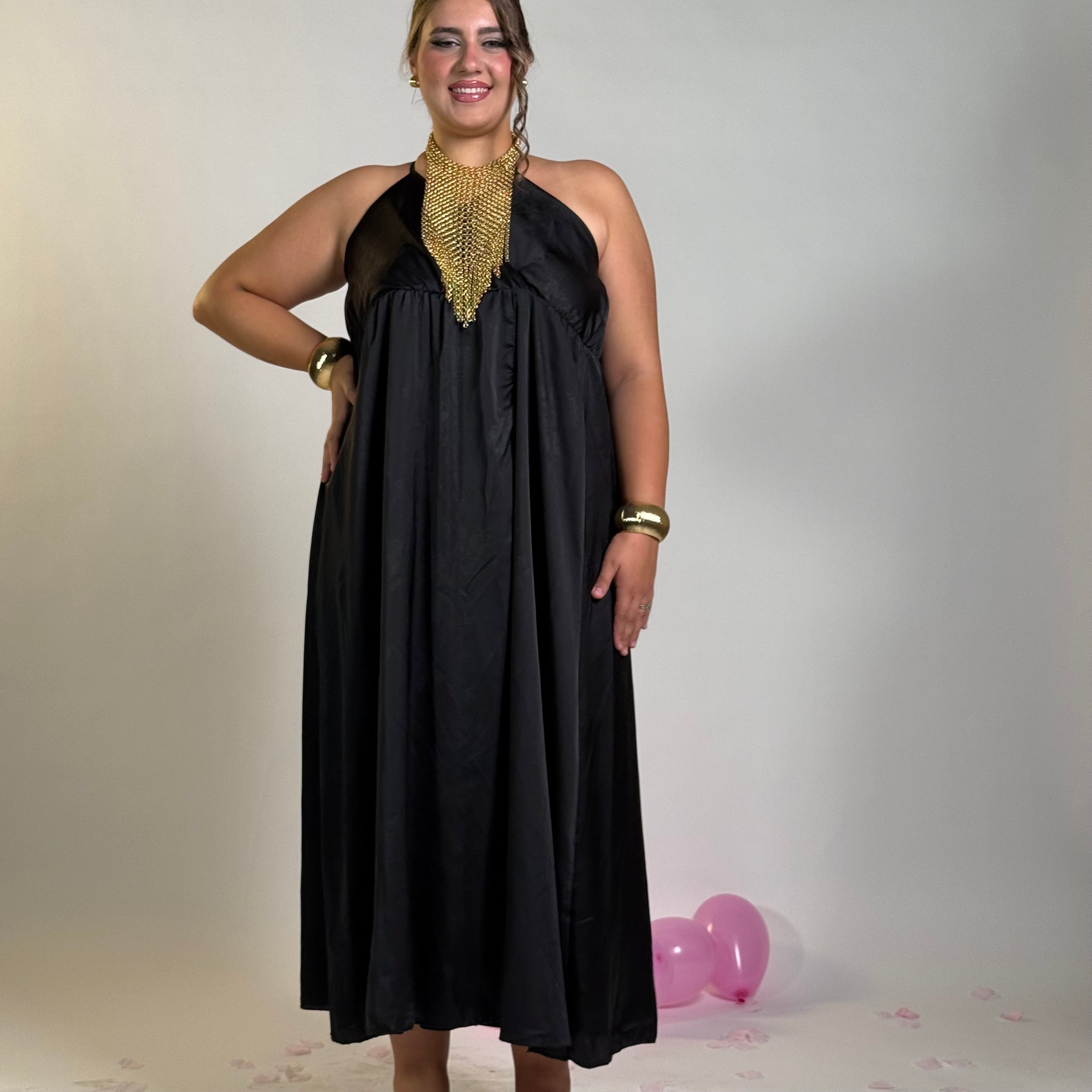 Dress Lucido con Fantasia Ton sur Ton