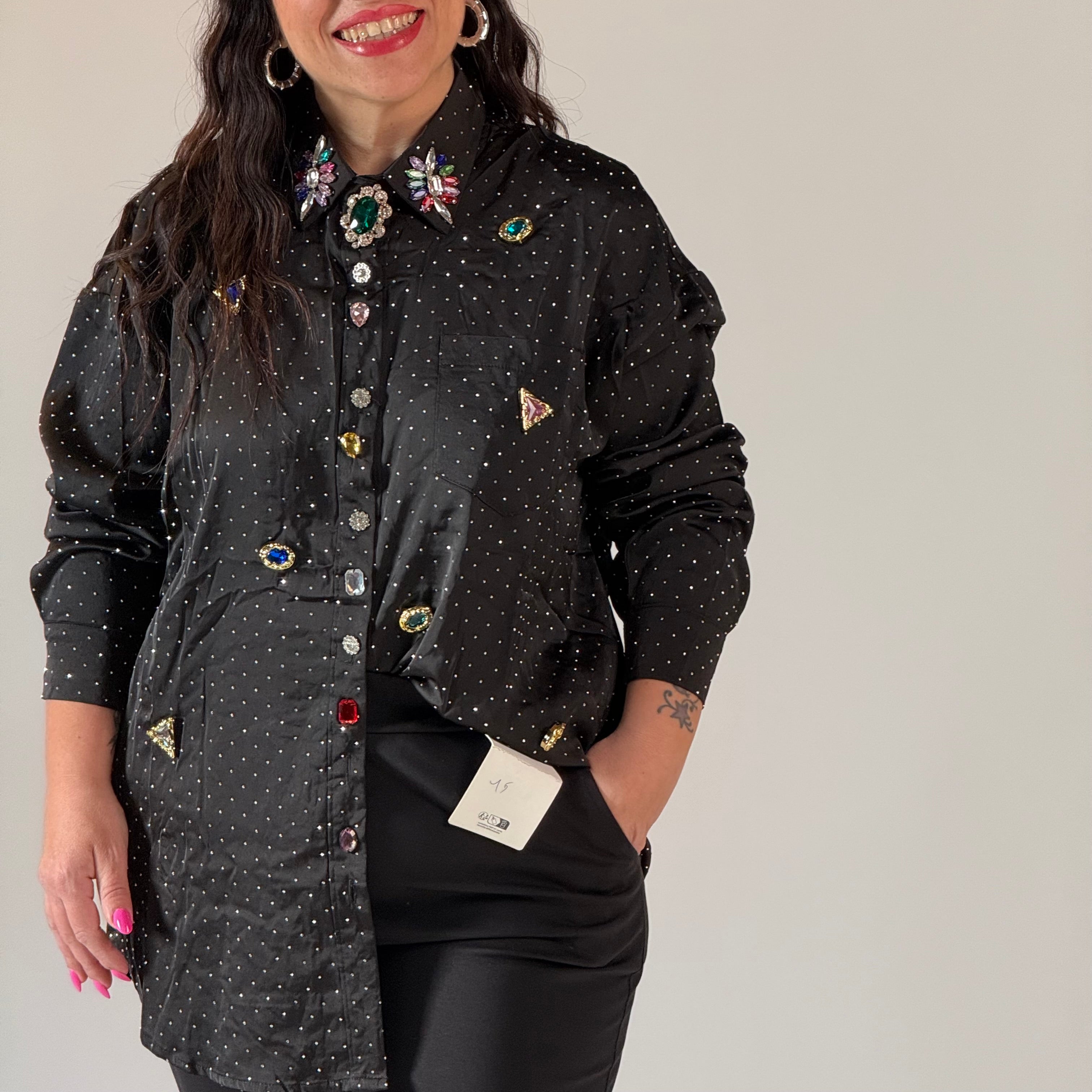 Camicia Strass Pam