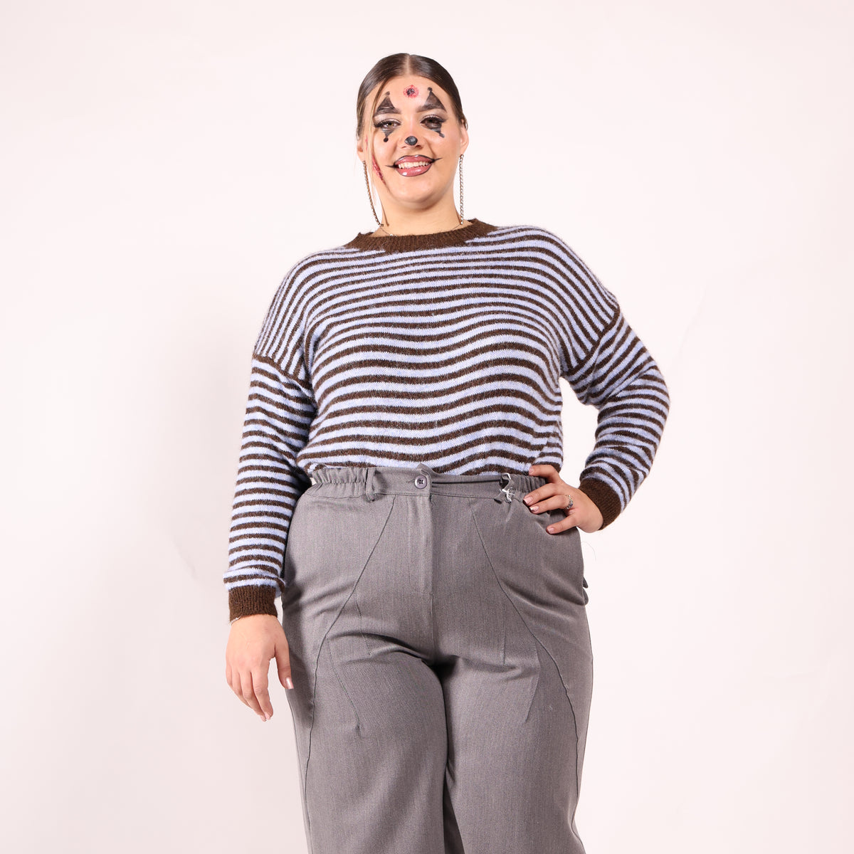 💕 MAGLIONCINO A RIGHE CURVY 💕