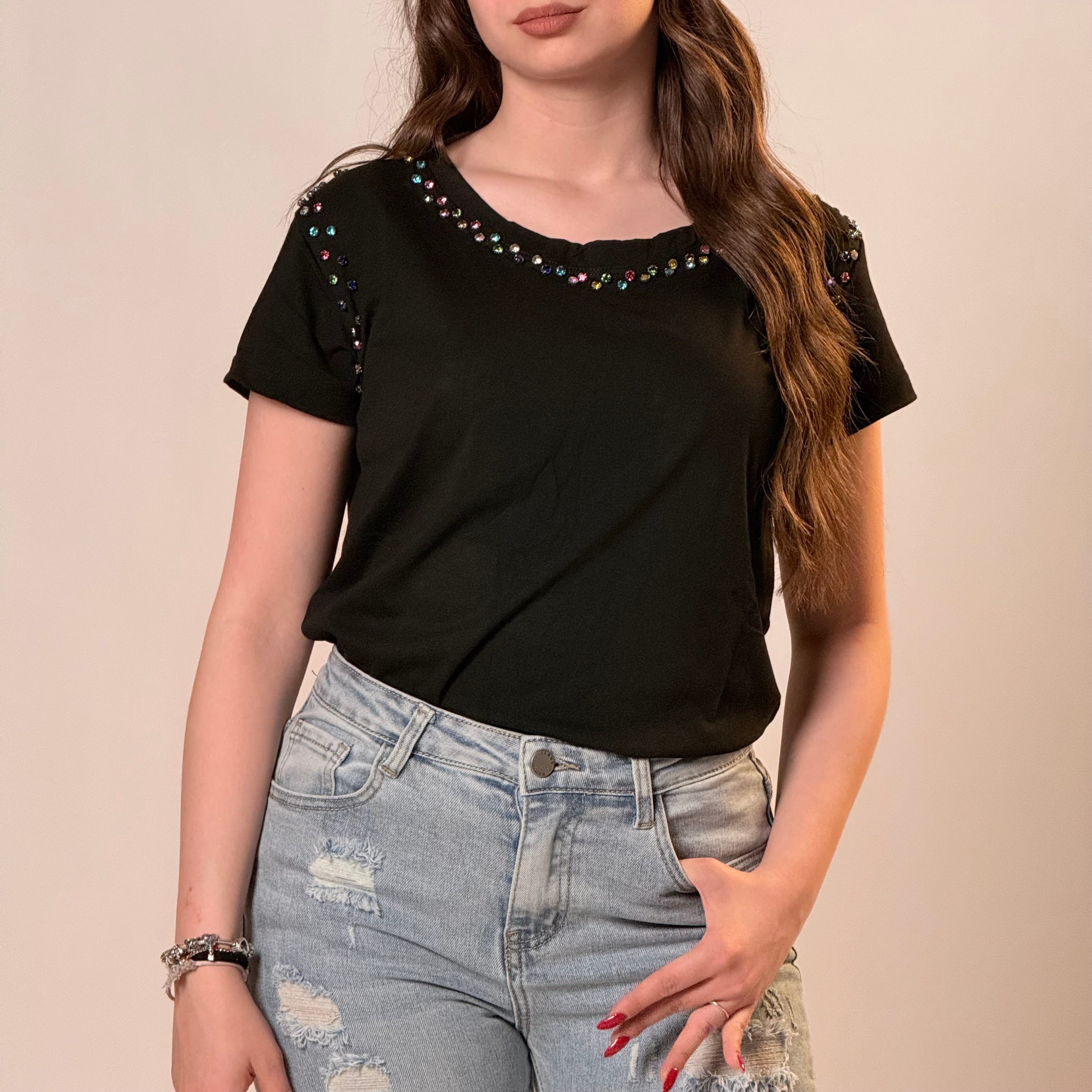 T-shirt Strass