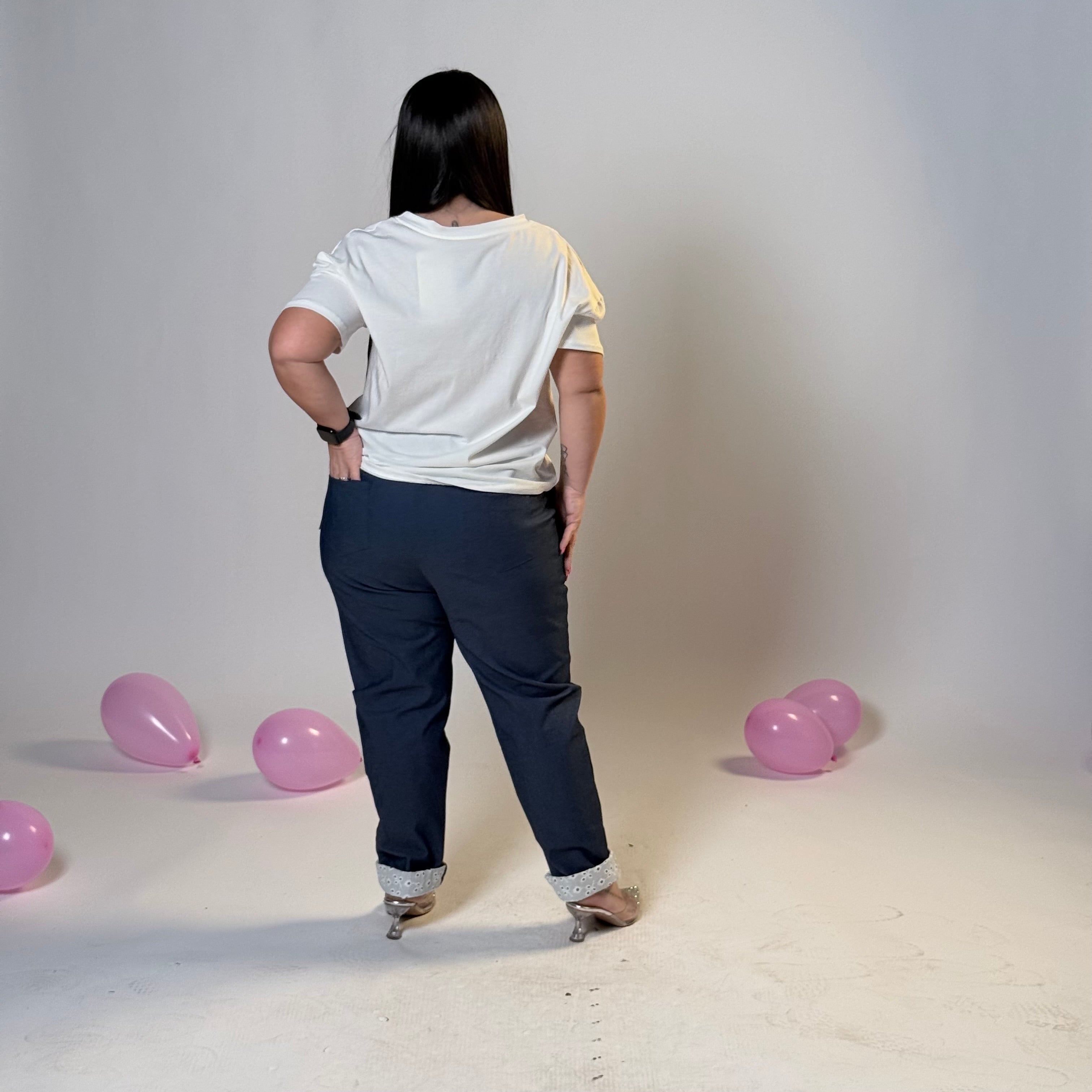 Pantalone effetto jeans