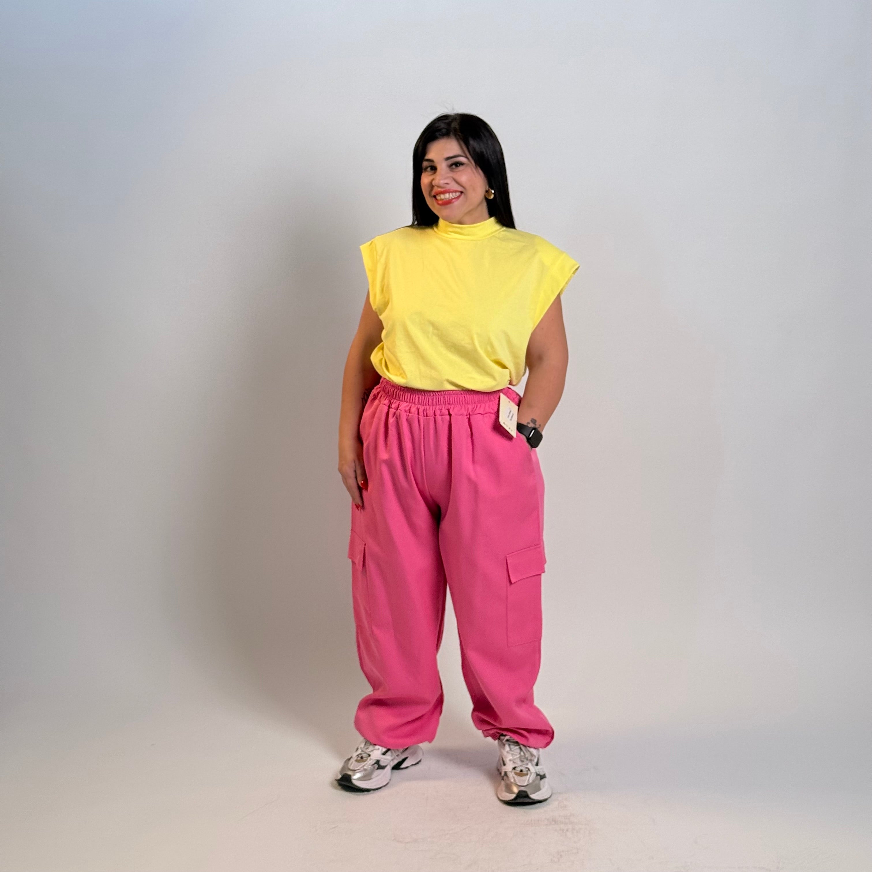 Maglia Strutturato con Spalline
