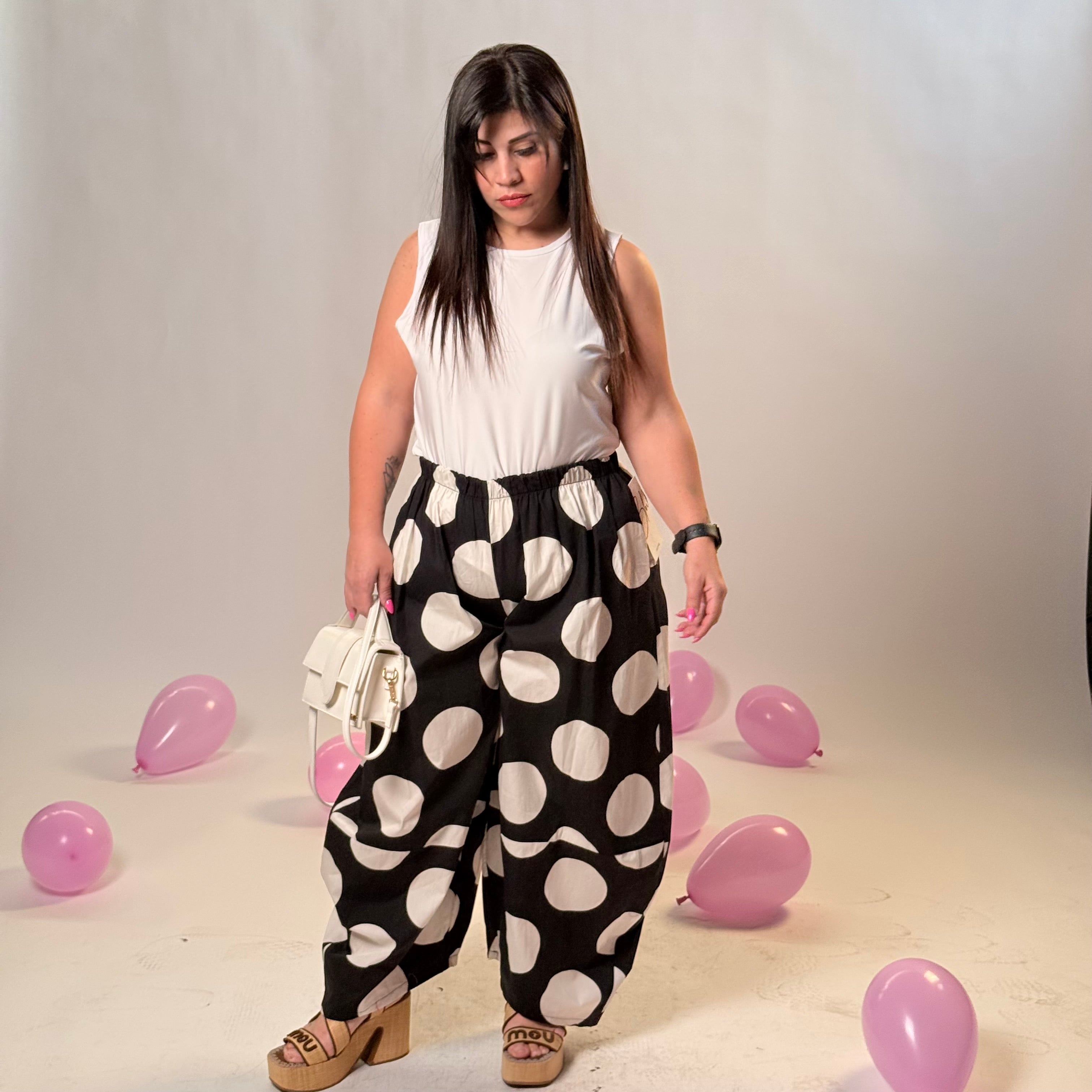 Pantalone comfort a Pois