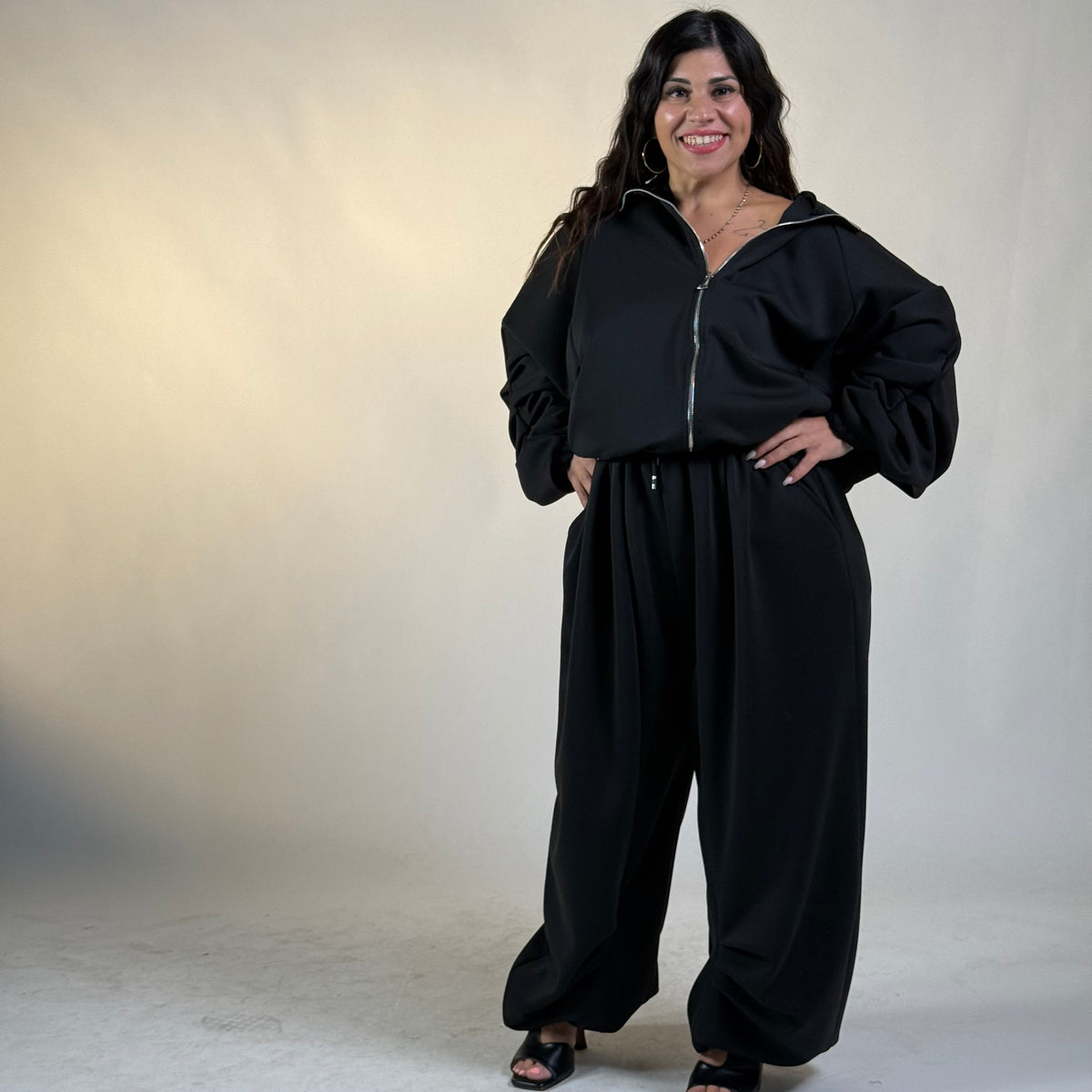 Coordinato Tuta con zip ✨Mi piace