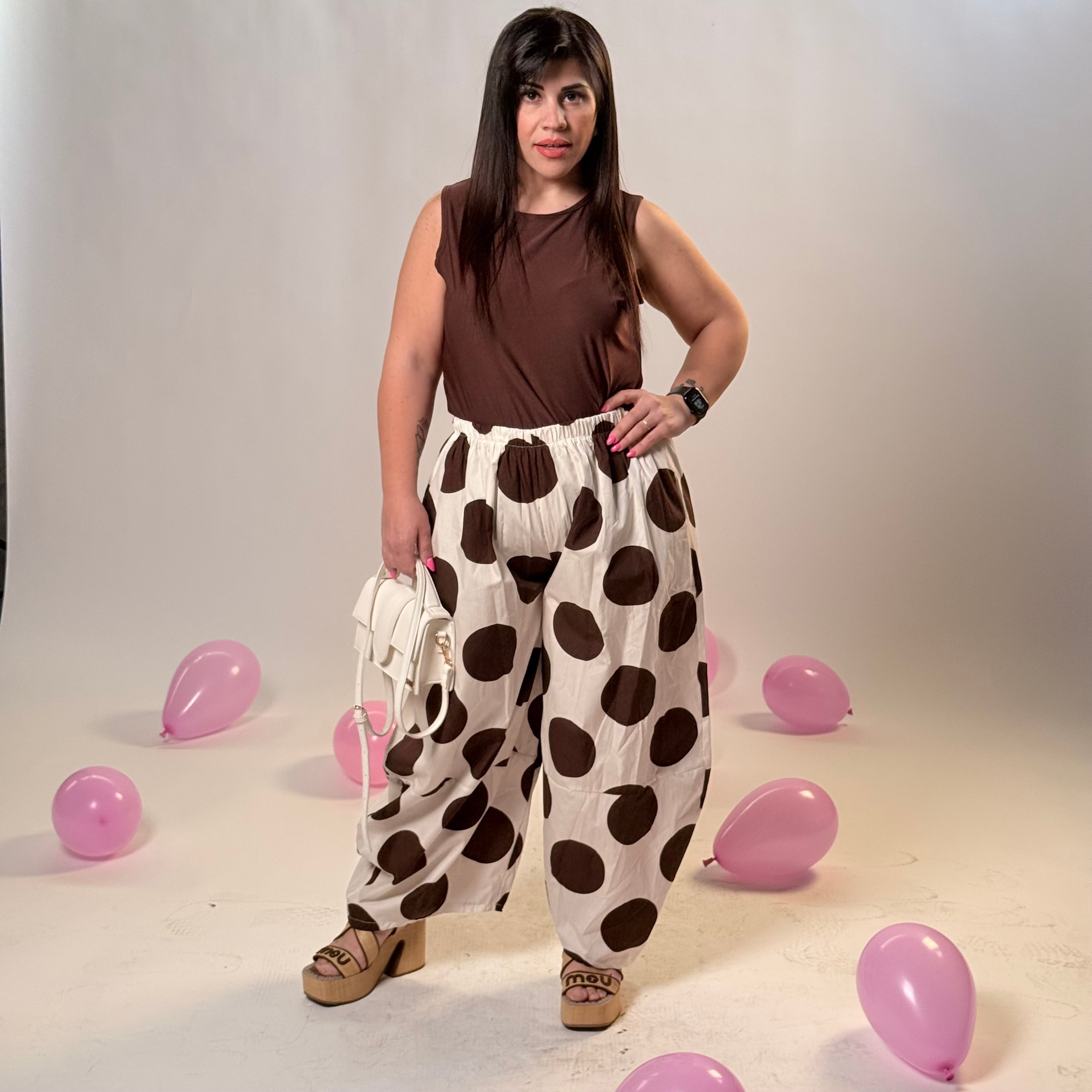 Pantalone comfort a Pois