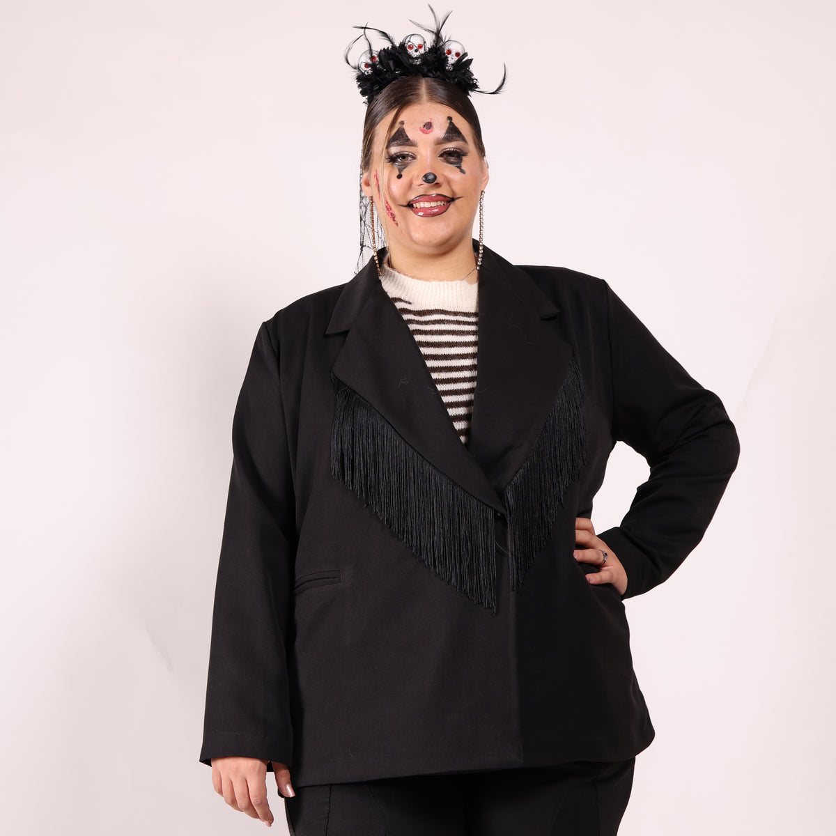 GIACCA FRANGE CURVY