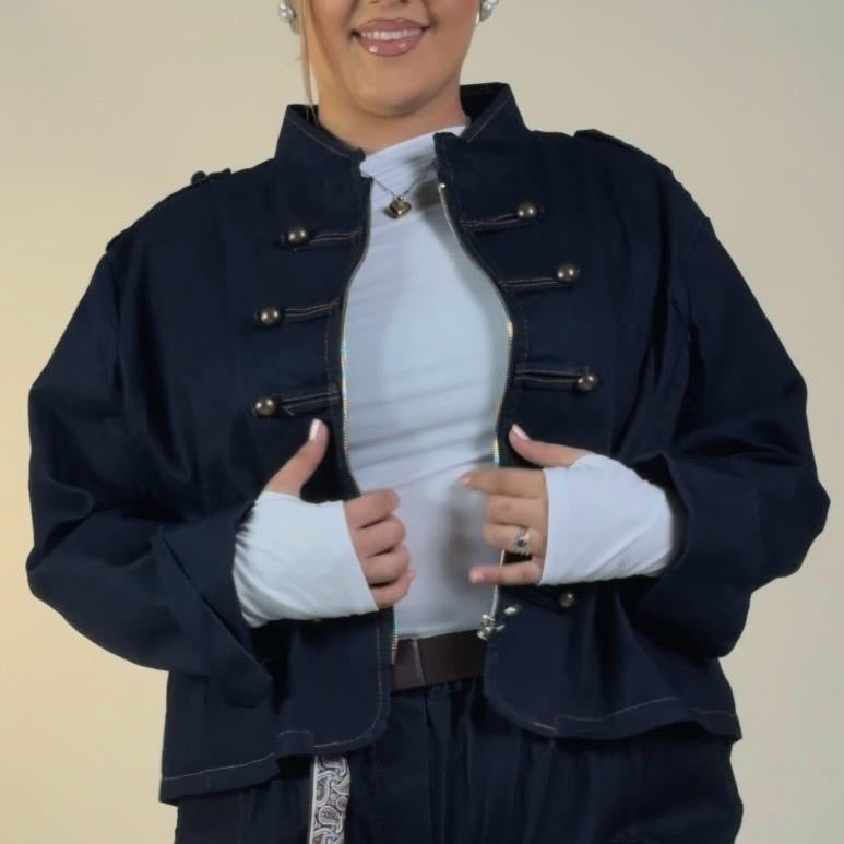 Giacca in Denim Chic