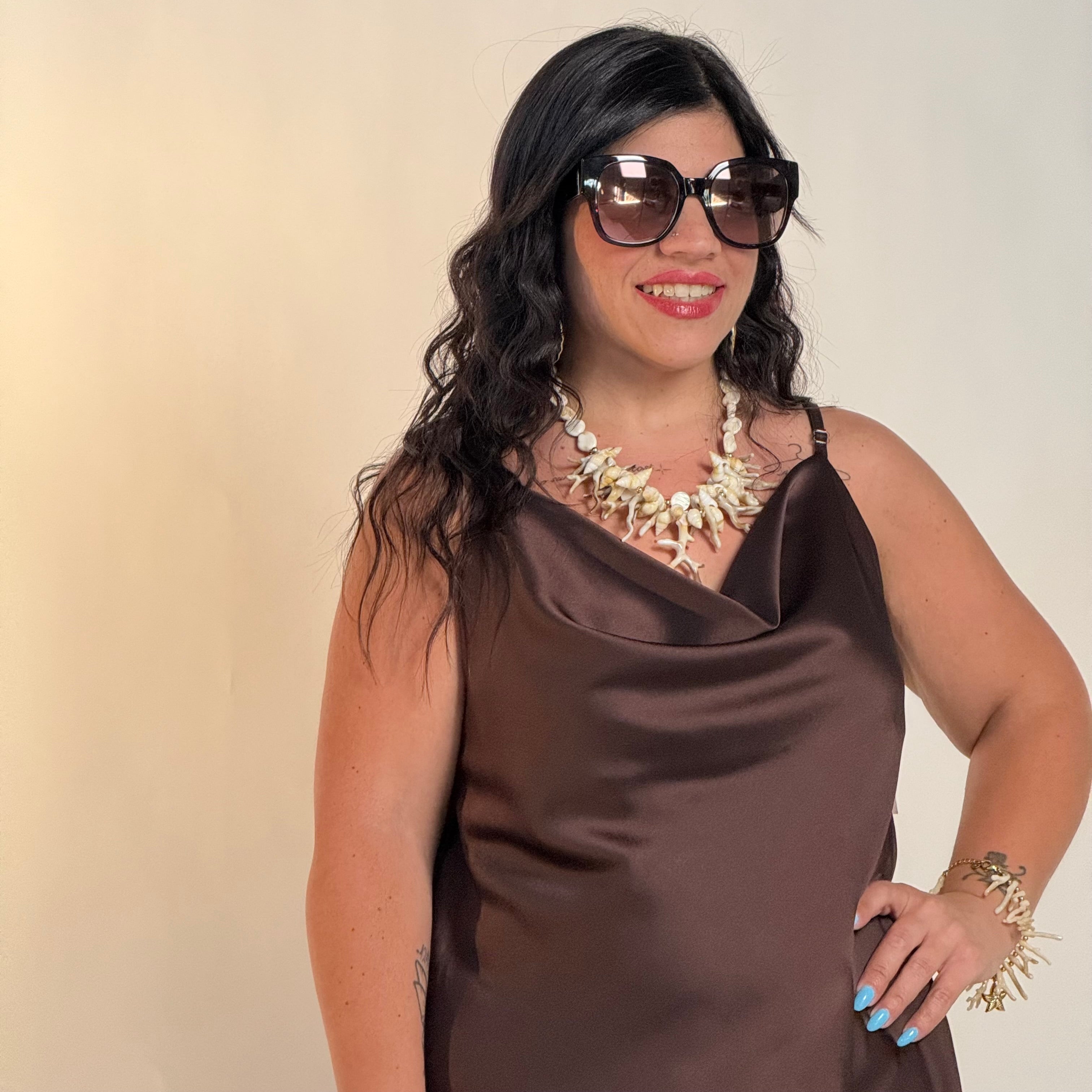 Dress Raso Pizzo Romance