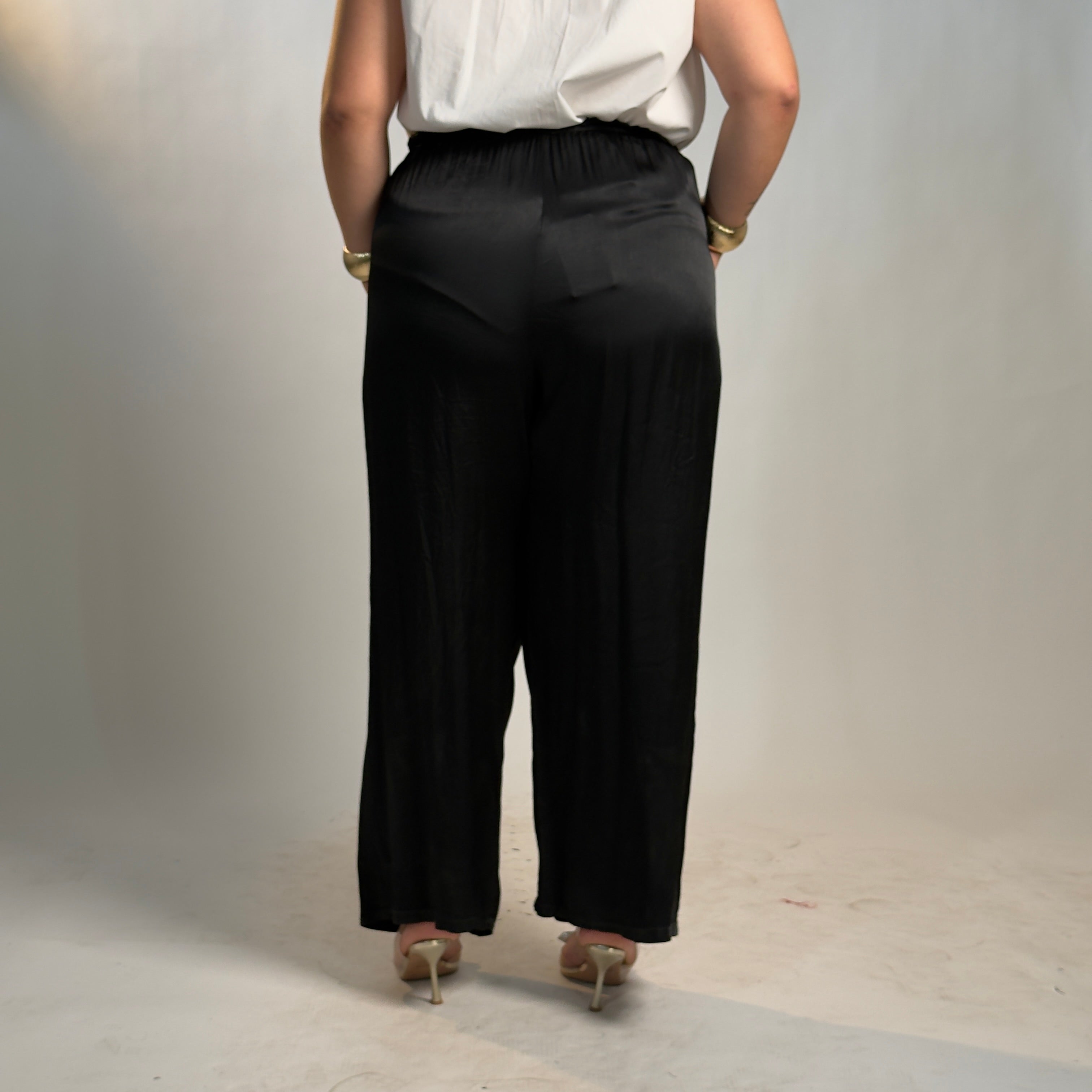 Pantaloni Satin Luxe